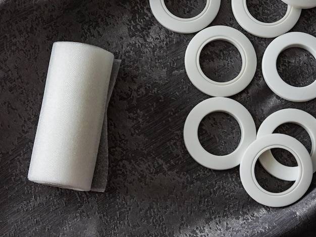 Gumki recepturki białe 80mm 1kg do biura i domu